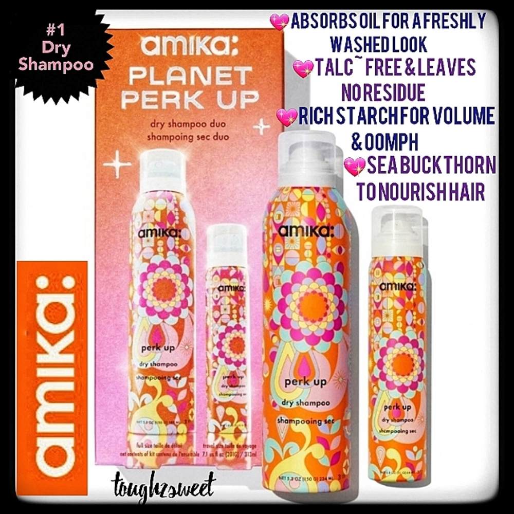 🆕️FIRM💕LAST SET🩷AMIKA PLANET PERK UP DRY SHAMPOO DUO/#1 DRY SHAMPOO/IN BOX - Picture 4 of 17